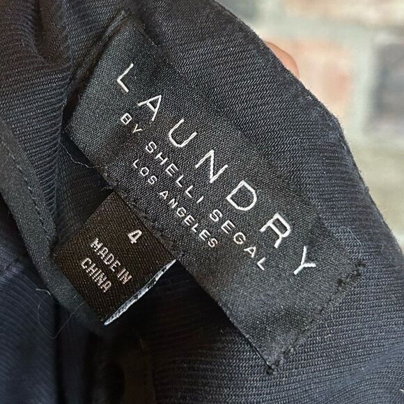 Laundry by Shelli Segal Black Dress Pants Size 4 - Picture 3 of 5